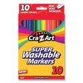 Cra-Z-Art Super Washable Markers, Fine Bullet Tip, 10 Assorted Colors 1016148